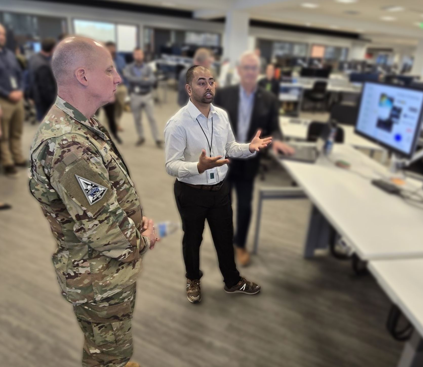 Dr. Jubilee Prasad Rao briefing U.S. Space Force Vice Chief of Space Operations